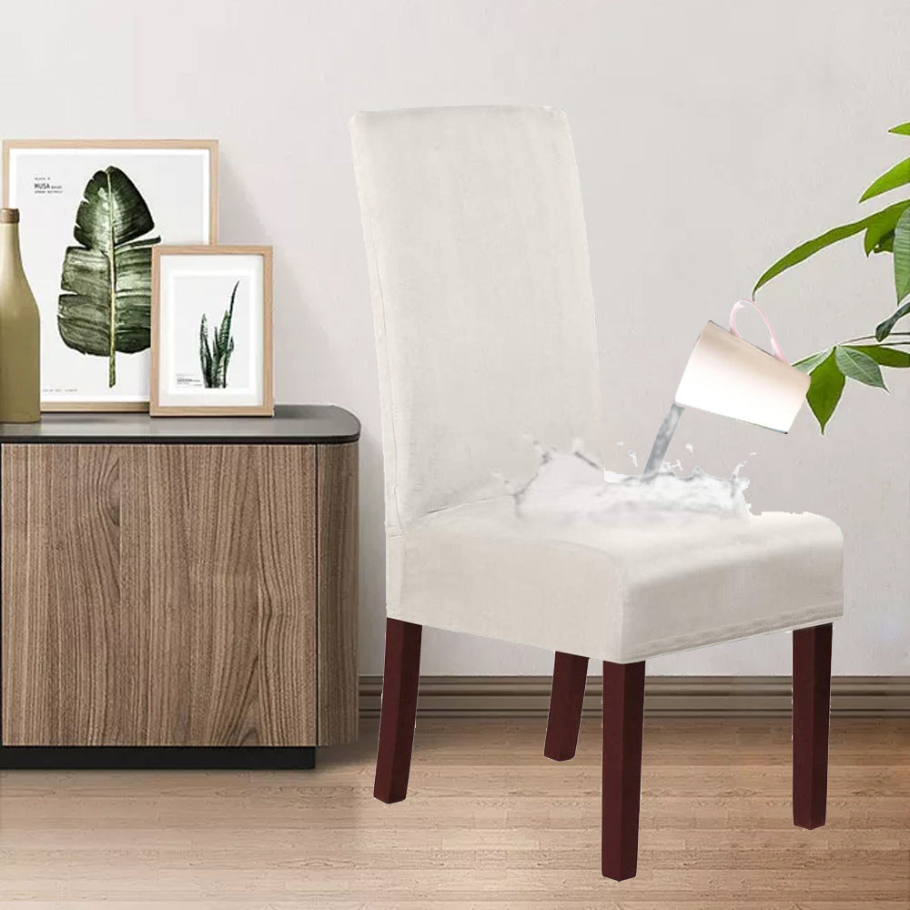 KTX-493523 Stretch Knit Suede Chair Covers in Multiple Colors - Set of 2/4/6