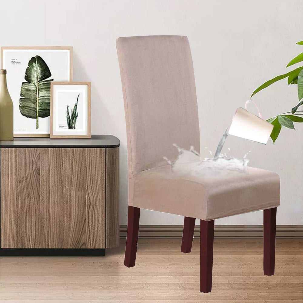 KTX-493523 Stretch Knit Suede Chair Covers in Multiple Colors - Set of 2/4/6