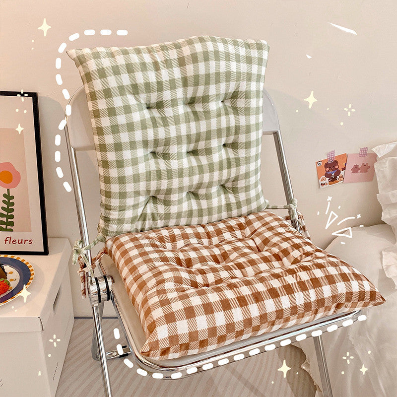 KTX-494675 Plush Sedentary Stool Butt Pad for Classroom Use – 40x40cm in Gray, Blue, Khaki, Mint Green