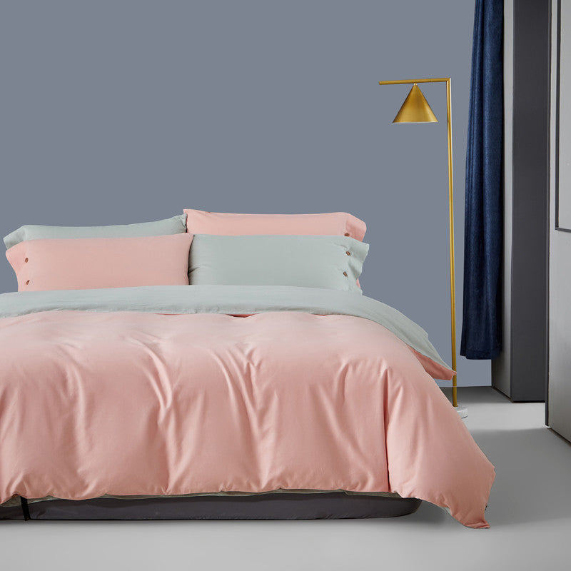 KTX-497235 Warm Duvet Cover Set in Various Colors with Soft Satin Finish for All Seasons