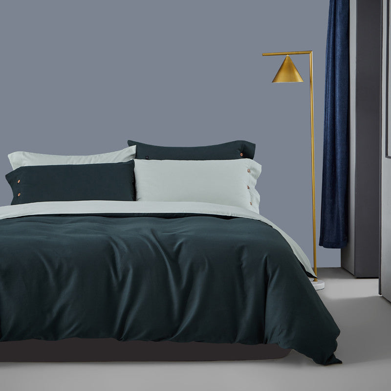 KTX-497235 Warm Duvet Cover Set in Various Colors with Soft Satin Finish for All Seasons