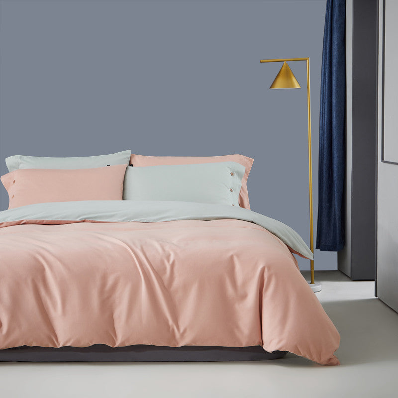 KTX-497235 Warm Duvet Cover Set in Various Colors with Soft Satin Finish for All Seasons