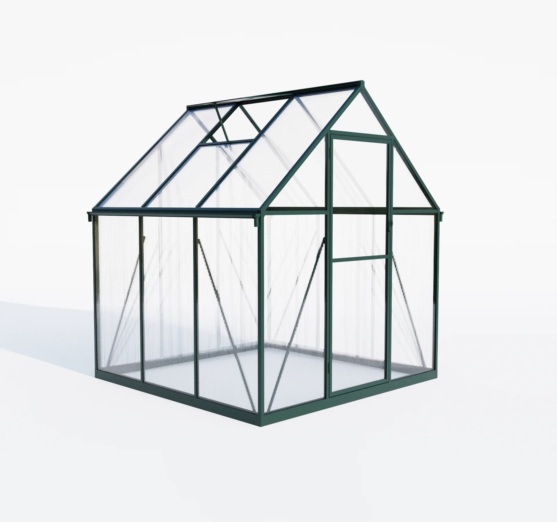KTX-497427 Sustainable Multi-Span Greenhouse with Polycarbonate Panels for Outdoor Flower Cultivation