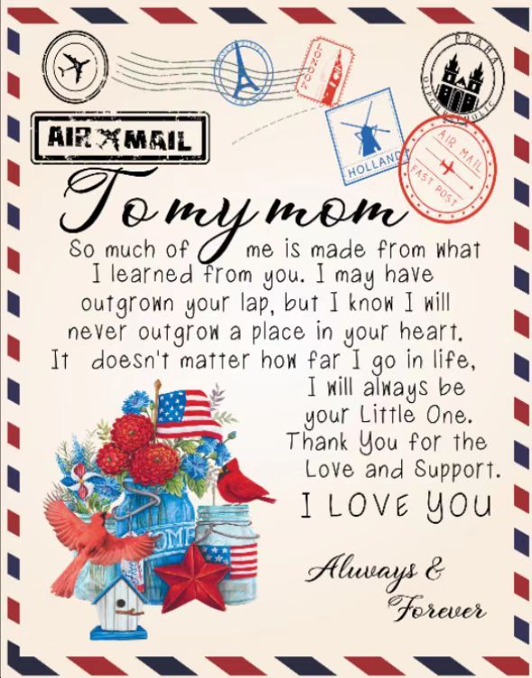 KTX-497491 Cozy Envelope Letter Writing Flannel Blanket in Multiple Sizes