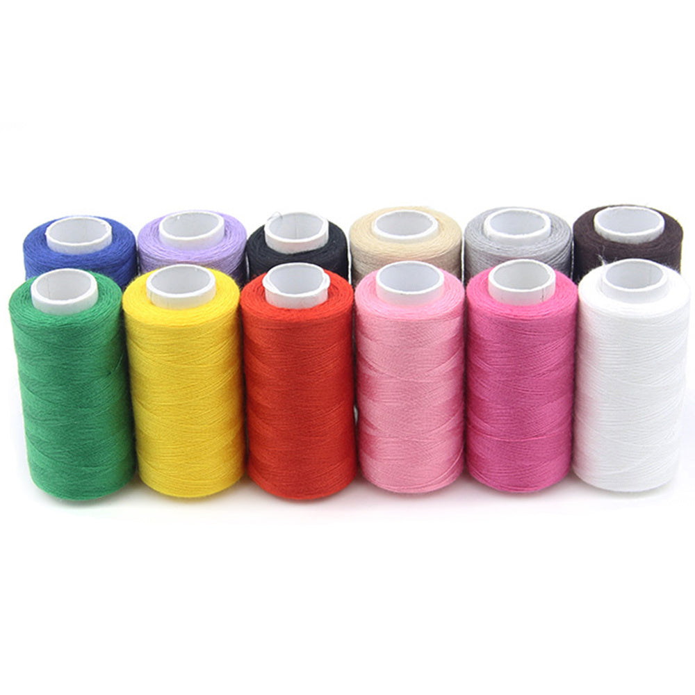 KTX-497747 12-Color Hand Sewing Thread Set – Strong and Durable Polyester for All Fabrics