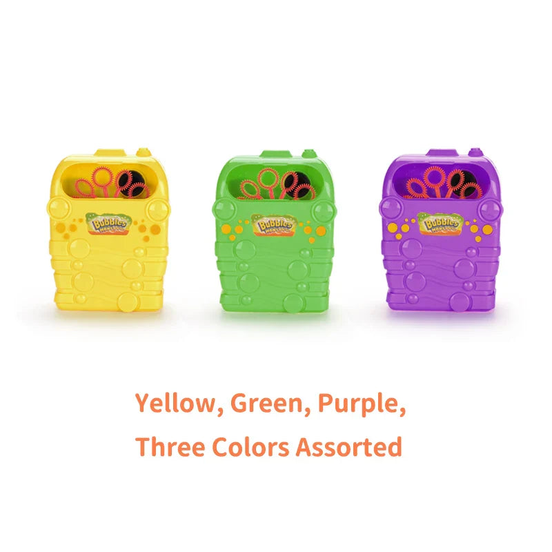 KTX-498323 Automatic Electric Bubble Blower with Mini Fan for Kids - Perfect for Outdoor Fun