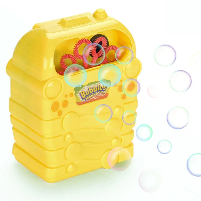 KTX-498323 Automatic Electric Bubble Blower with Mini Fan for Kids - Perfect for Outdoor Fun