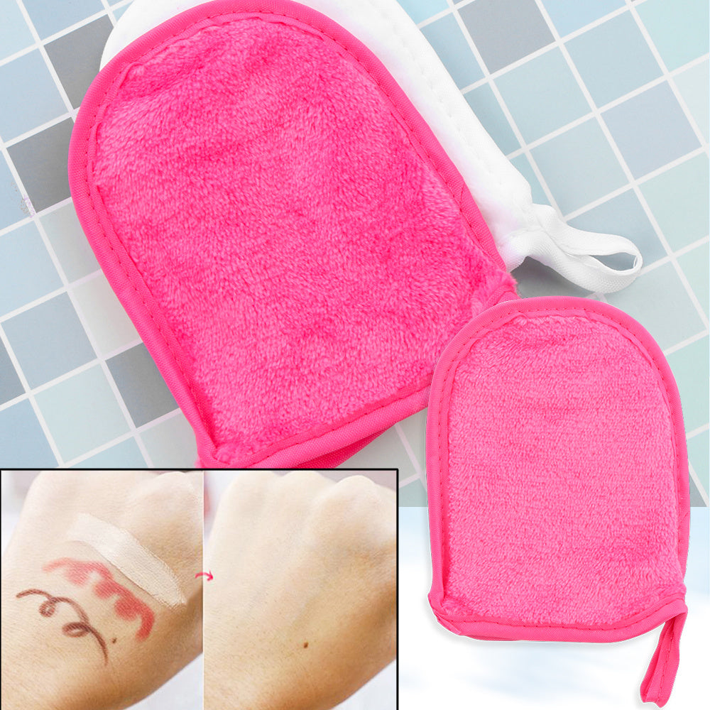 KTX-498643 Microfiber Makeup Cleansing Gloves with Exfoliation and Soft Texture