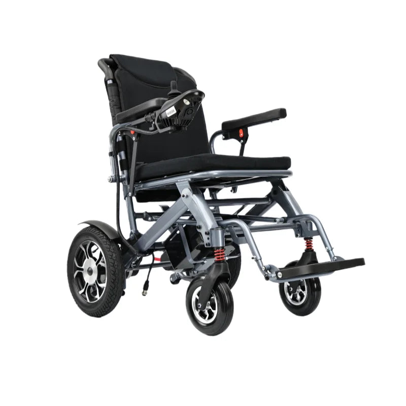 KTX-499091 Lightweight Electric Wheelchair with Electromagnetic Brake and Dual Charging - 120kg Capacity, 13Ah Lithium Battery