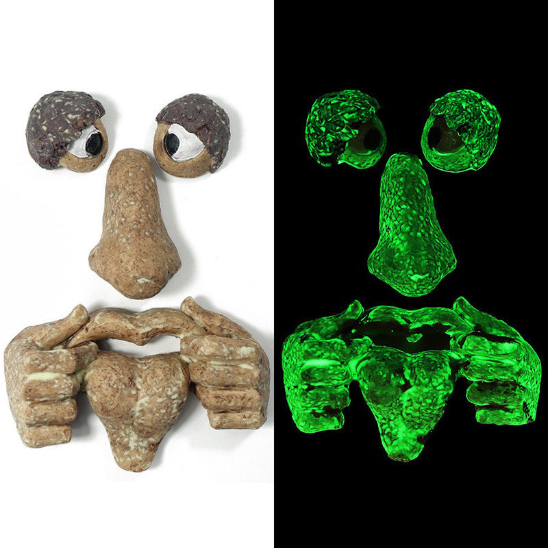 KTX-499155 Resin Tree Monster Hanging Ornament - Modern and Simple Design in Multiple Colors