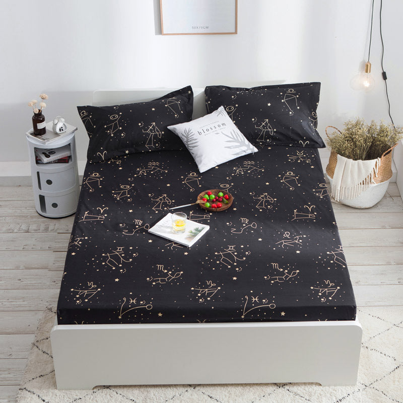 KTX-499539 Nordic Mattress Protection Cover - Quilted Polyester Fiber Fabric