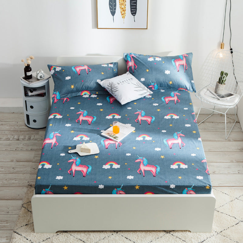 KTX-499539 Nordic Mattress Protection Cover - Quilted Polyester Fiber Fabric