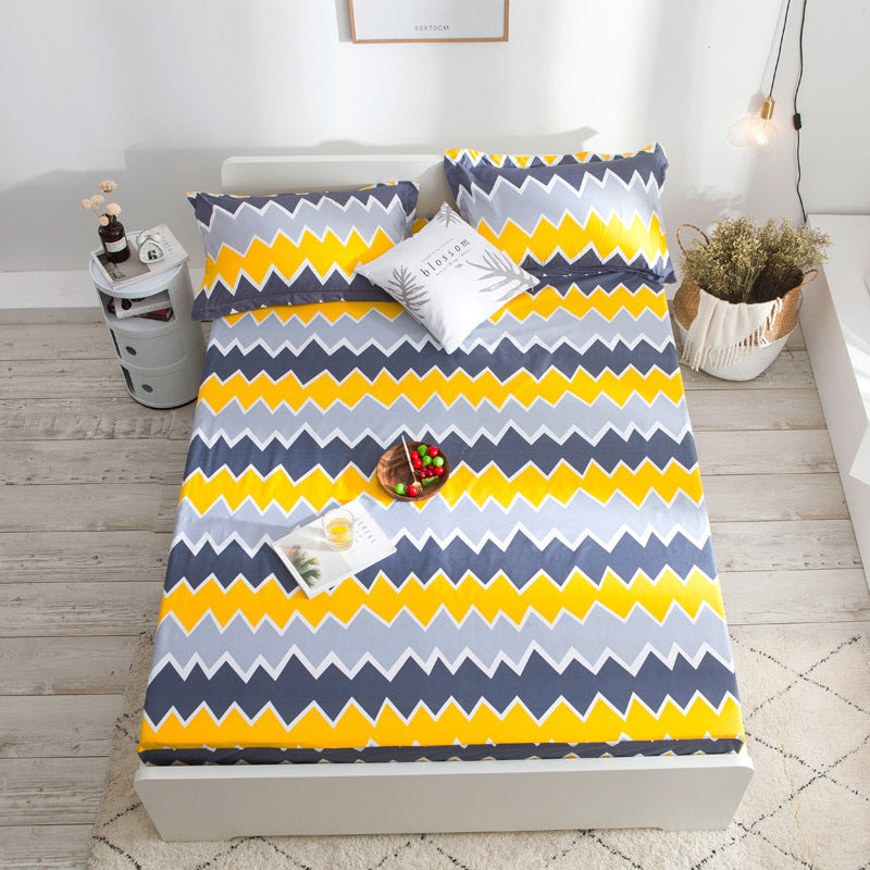 KTX-499539 Nordic Mattress Protection Cover - Quilted Polyester Fiber Fabric