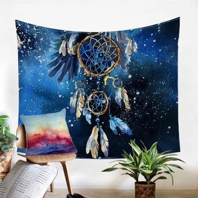 KTX-499923 Versatile Digital Printed Plush Fabric Tapestry for Home Decor and Comfort