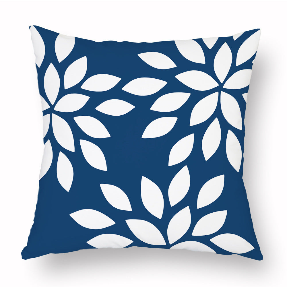 KTX-500051 Cotton Linen Geometric Letter Pillowcase for Sofa and Living Room – 45x45cm