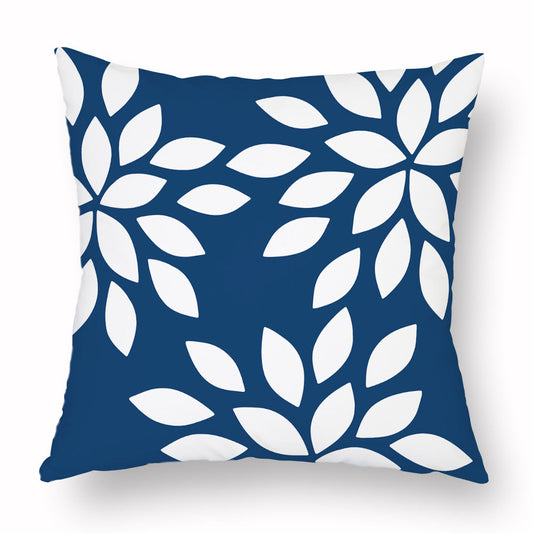 KTX-500051 Cotton Linen Geometric Letter Pillowcase for Sofa and Living Room – 45x45cm