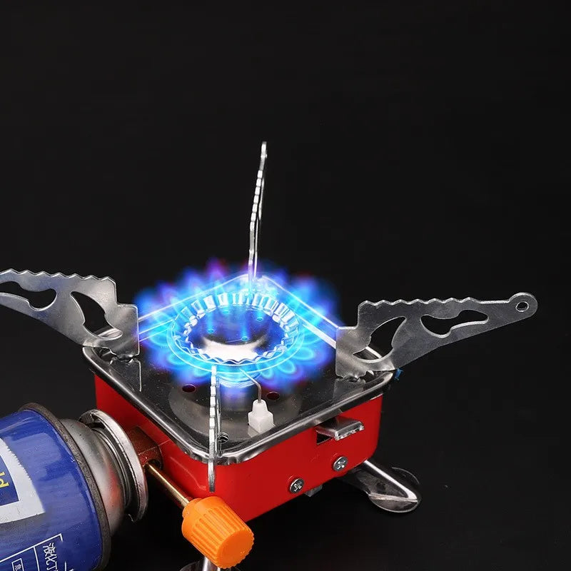 KTX-500883 Portable Folding Mini One Burner Gas Stove for Travel, Camping and Picnics