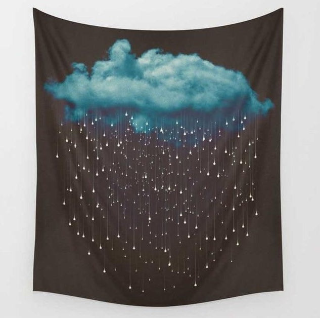 KTX-501075 Psychedelic Peach Skin Tapestry - 130x150 cm for Unique Home Decor