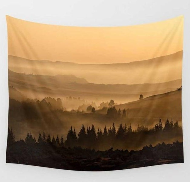 KTX-501075 Psychedelic Peach Skin Tapestry - 130x150 cm for Unique Home Decor