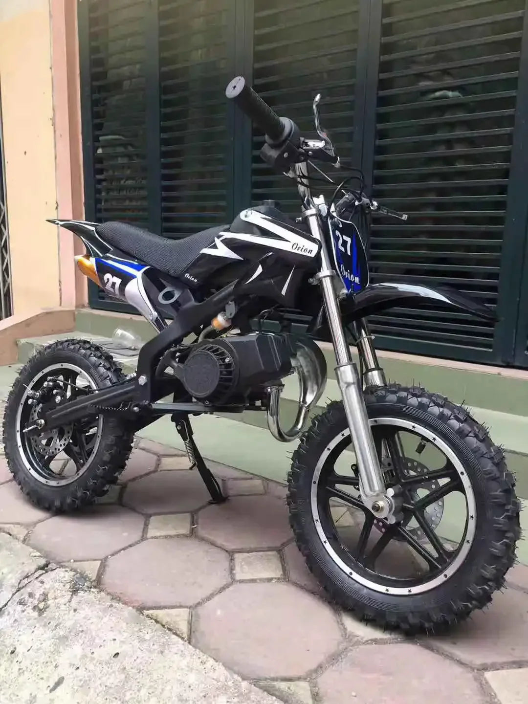 KTX-502099 49CC Mini Off-Road Dirt Bike - 30KM/H Speed, 2-Stroke Engine, Disc Brakes, 8-10 Inch Wheels