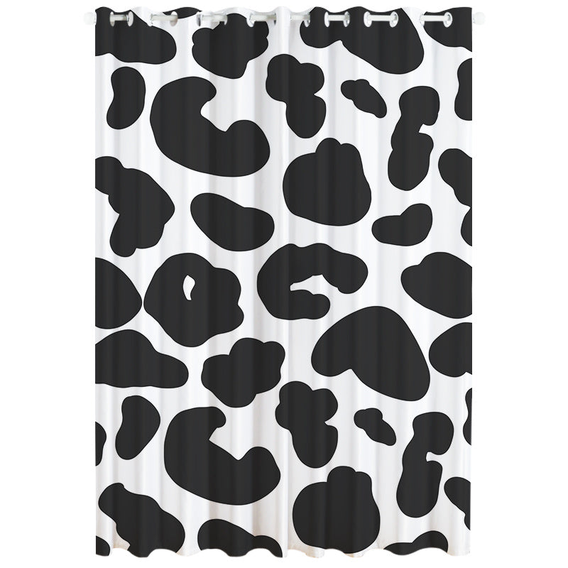 KTX-502227 Windproof and Warm Shading Curtains for Living Room and Bedroom - Modern Stripe, Heart, and Geometric Patterns