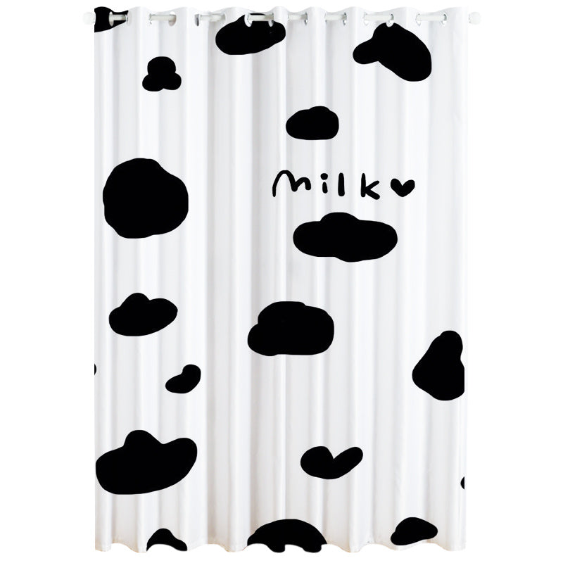 KTX-502227 Windproof and Warm Shading Curtains for Living Room and Bedroom - Modern Stripe, Heart, and Geometric Patterns