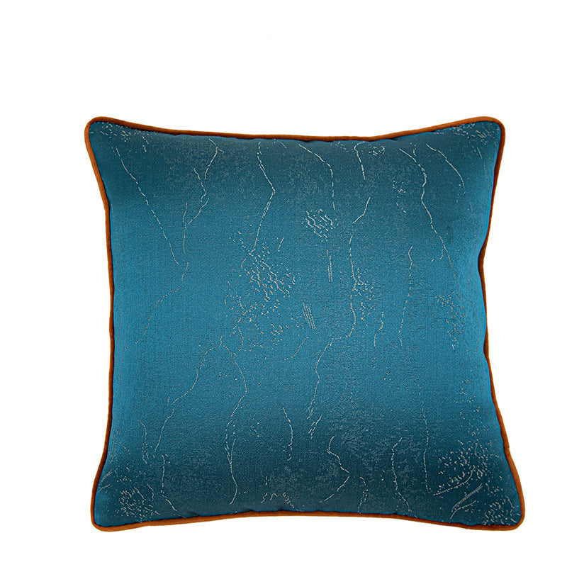KTX-502483 Solid Color Abstract Plant Pattern Jacquard Pillow Cushion
