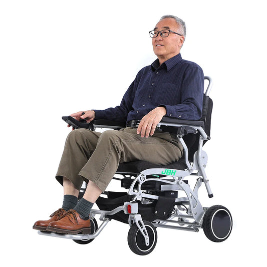KTX-502547 Lightweight Portable Electric Wheelchair with Aluminium Alloy Frame, Removable Battery, 20km Range, CE Certified