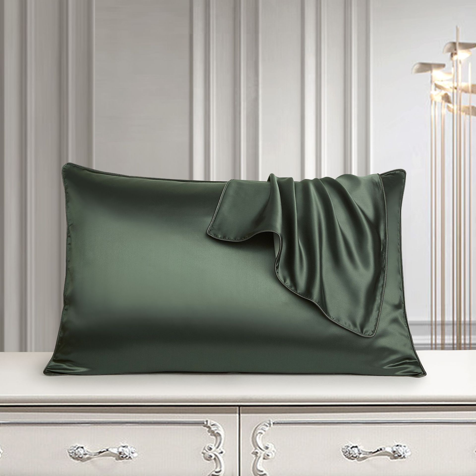 KTX-503507 Pure Mulberry Silk Pillowcase - Luxurious Natural Bedding for Single Pillow