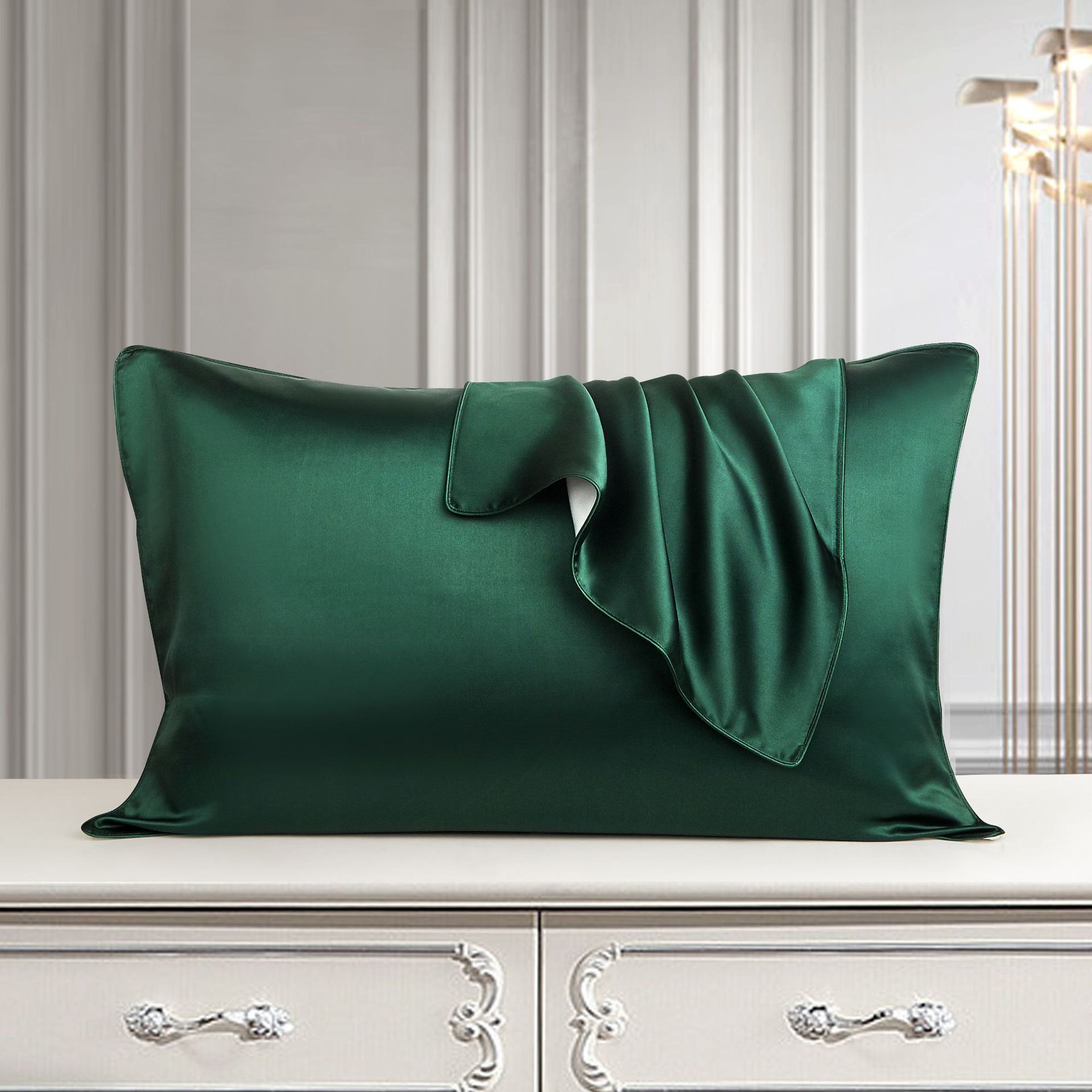 KTX-503507 Pure Mulberry Silk Pillowcase - Luxurious Natural Bedding for Single Pillow