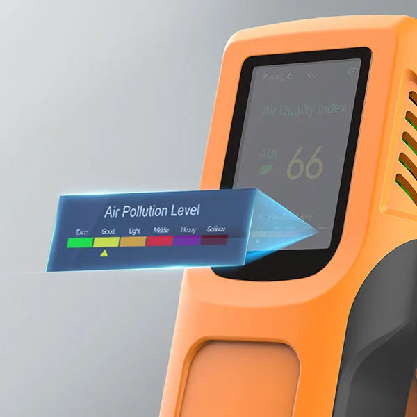 KTX-504019 Portable Multi-Function Air Quality Monitor for CO2, TVOC, PM2.5, and PM10 Detection