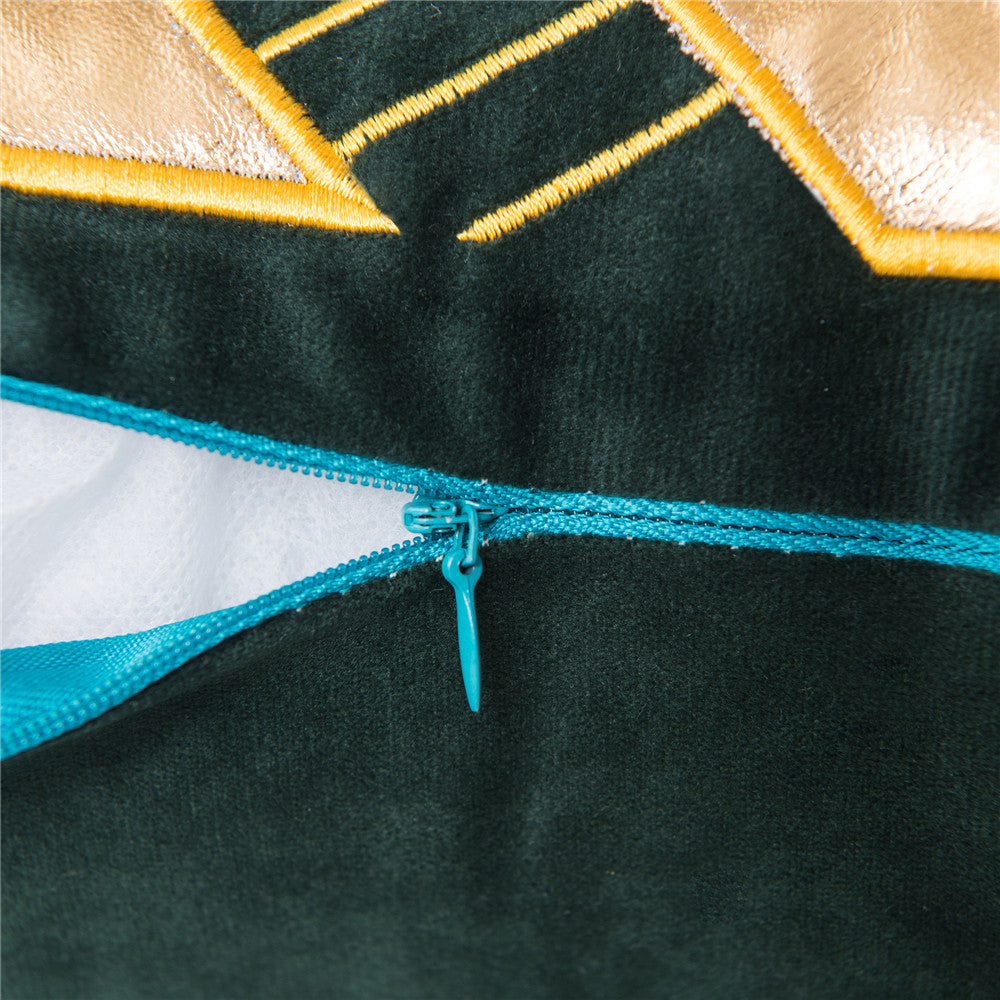 KTX-504979 Velvet Pillow Cushion Cover for Office, Solid Color, 45x45cm