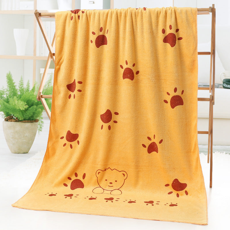 KTX-505555 Cartoon Print Microfiber Bath and Beach Towel – 70 x 140 cm