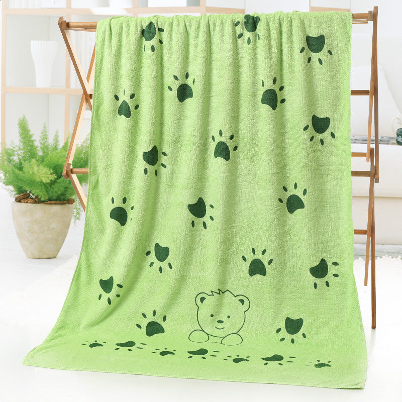 KTX-505555 Cartoon Print Microfiber Bath and Beach Towel – 70 x 140 cm