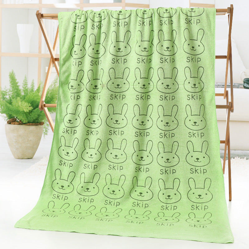 KTX-505555 Cartoon Print Microfiber Bath and Beach Towel – 70 x 140 cm