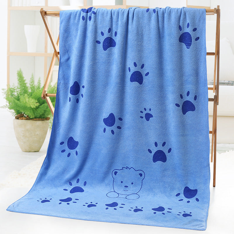KTX-505555 Cartoon Print Microfiber Bath and Beach Towel – 70 x 140 cm