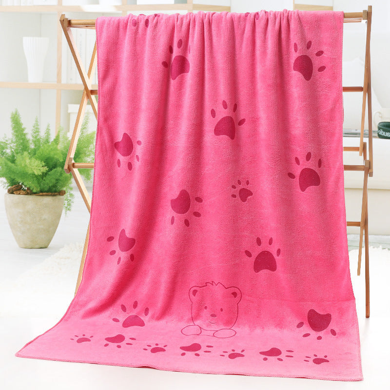 KTX-505555 Cartoon Print Microfiber Bath and Beach Towel – 70 x 140 cm