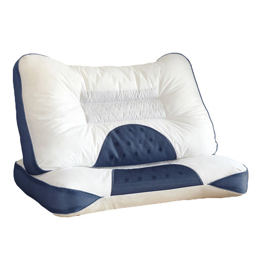 KTX-505811 Luxury Neck Pillow with Cassia, Lavender and Buckwheat Filling, Cotton Cover, Rectangular Design