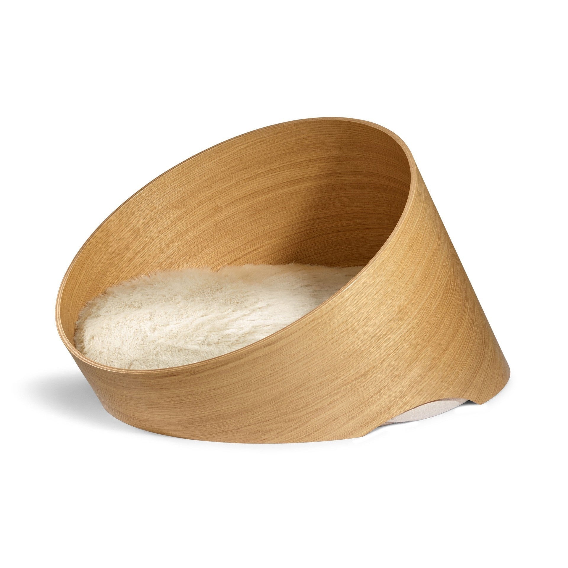 KTX-507411 Solid Wood Indoor Cat Bed and Cage - Four Seasons Design, 35cm & 50cm Diameter