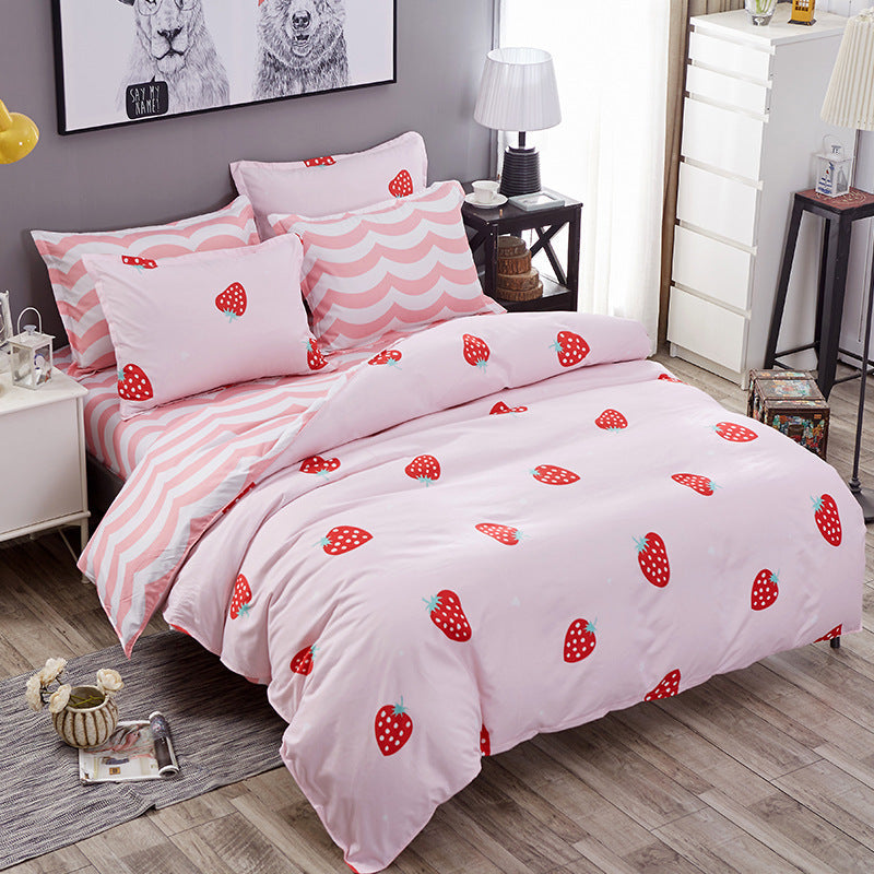 KTX-508435 Polyester Fiber Bed Linen and Quilt Cover Set - Multiple Sizes Available