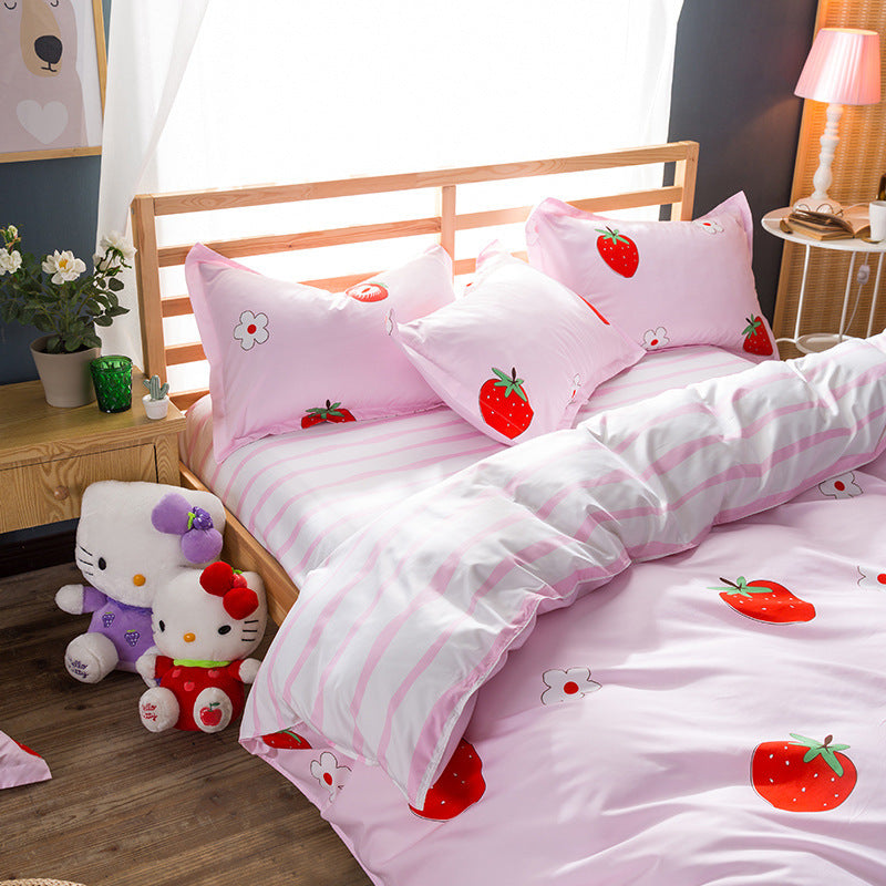 KTX-508435 Polyester Fiber Bed Linen and Quilt Cover Set - Multiple Sizes Available