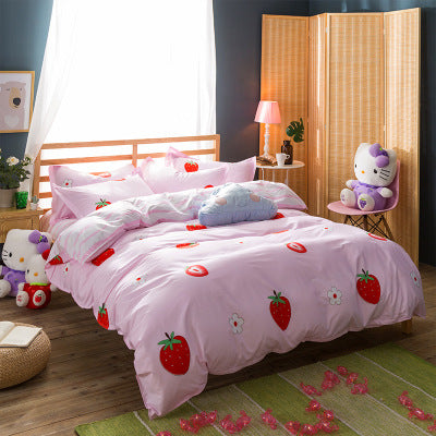 KTX-508435 Polyester Fiber Bed Linen and Quilt Cover Set - Multiple Sizes Available