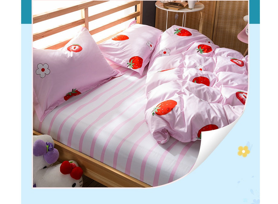 KTX-508435 Polyester Fiber Bed Linen and Quilt Cover Set - Multiple Sizes Available