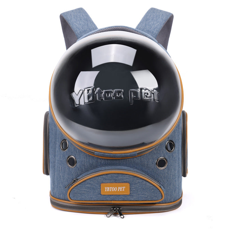 KTX-508563 Cat Backpack with Panoramic Transparent Window - Lightweight Oxford Cloth, Large Capacity for Pets