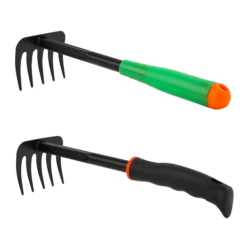 KTX-508627 Mini Garden Fork with Five Teeth for Efficient Weed Removal and Grass Digging