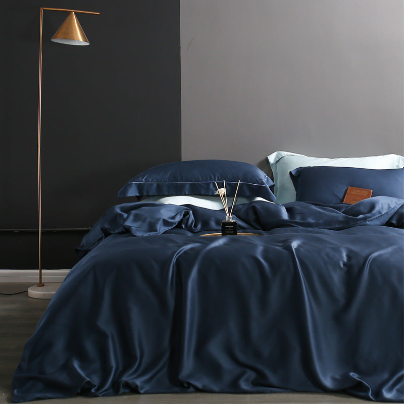 KTX-509587 Tencel Double-Sided Duvet Cover Set with Pillowcases and Sheet - Various Sizes Available