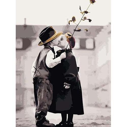 KTX-511507 Romantic Kissing Art Print for Home Decor
