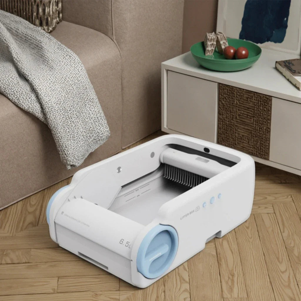 KTX-512019 Lightweight Automatic Cat Litter Box with APP Control, Anti-Odor Features, and Easy Clean Design