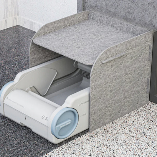 KTX-512019 Lightweight Automatic Cat Litter Box with APP Control, Anti-Odor Features, and Easy Clean Design