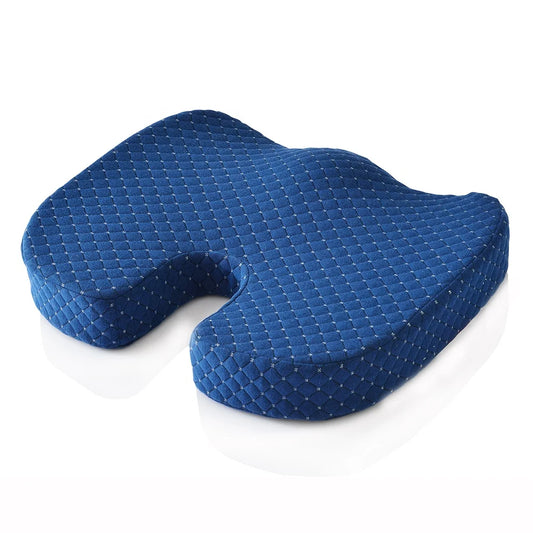 KTX-512083 Memory Foam Coccyx Cushion for Chairs, Floors, Meditation, Car & Outdoor Use